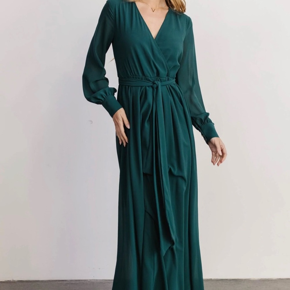 Baltic Born Hunter Green Lydia Maxi Dress Never been worn